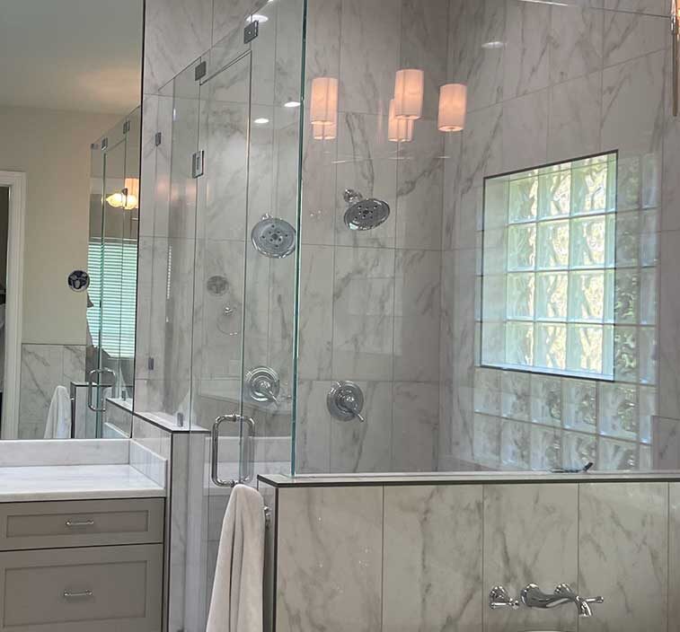 Shower Remodeling McKinney TX - Shower Glass and Mirrors by Bath Envy