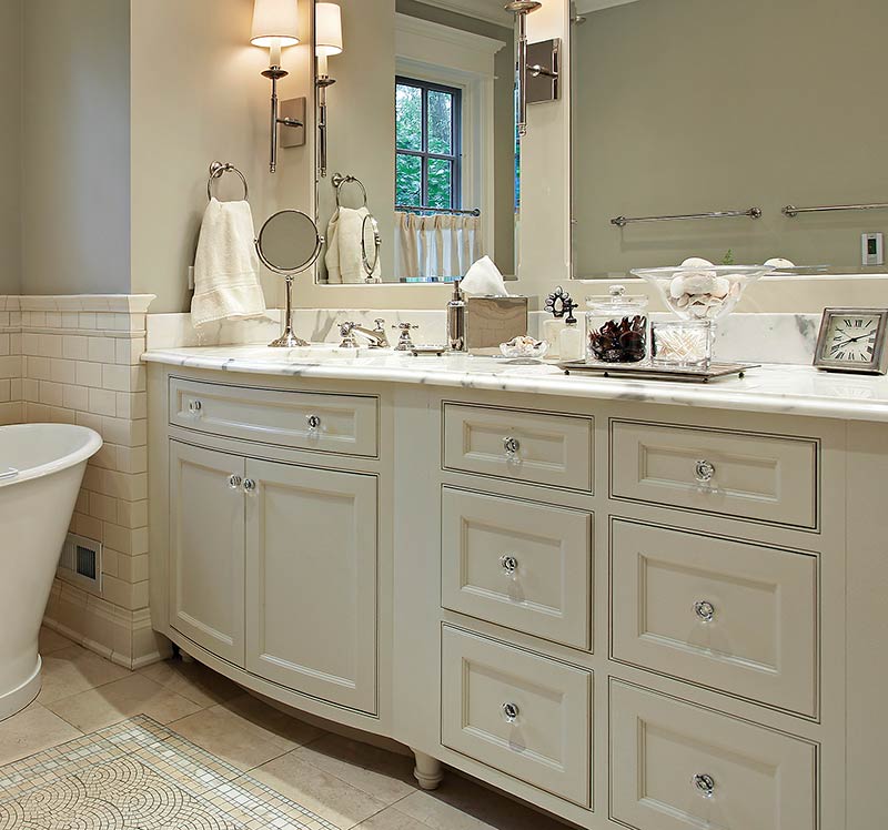 great vanity with cabinets